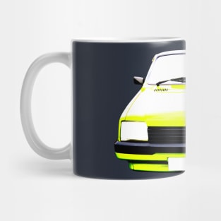 Austin Metro 1980s classic car high contrast Mug